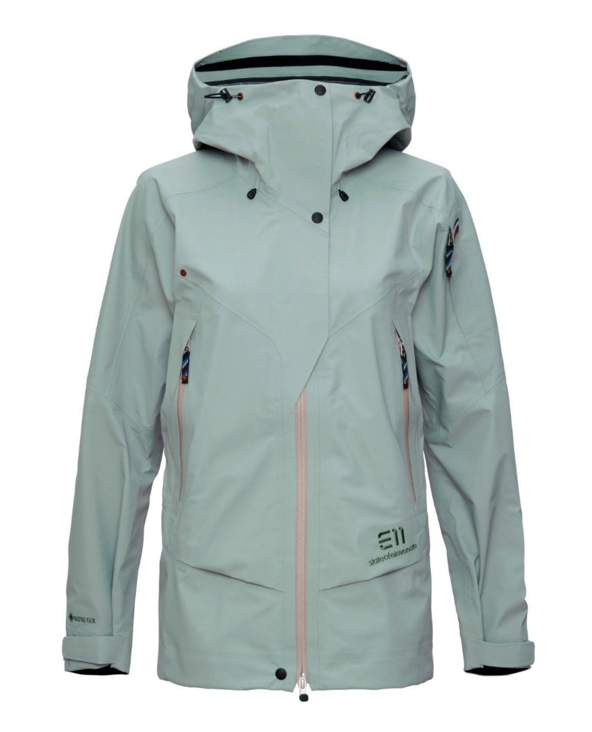 Elevenate Pure Jacket Women - Winter Green skidjacka för dam medhuva och Gore-Tex.