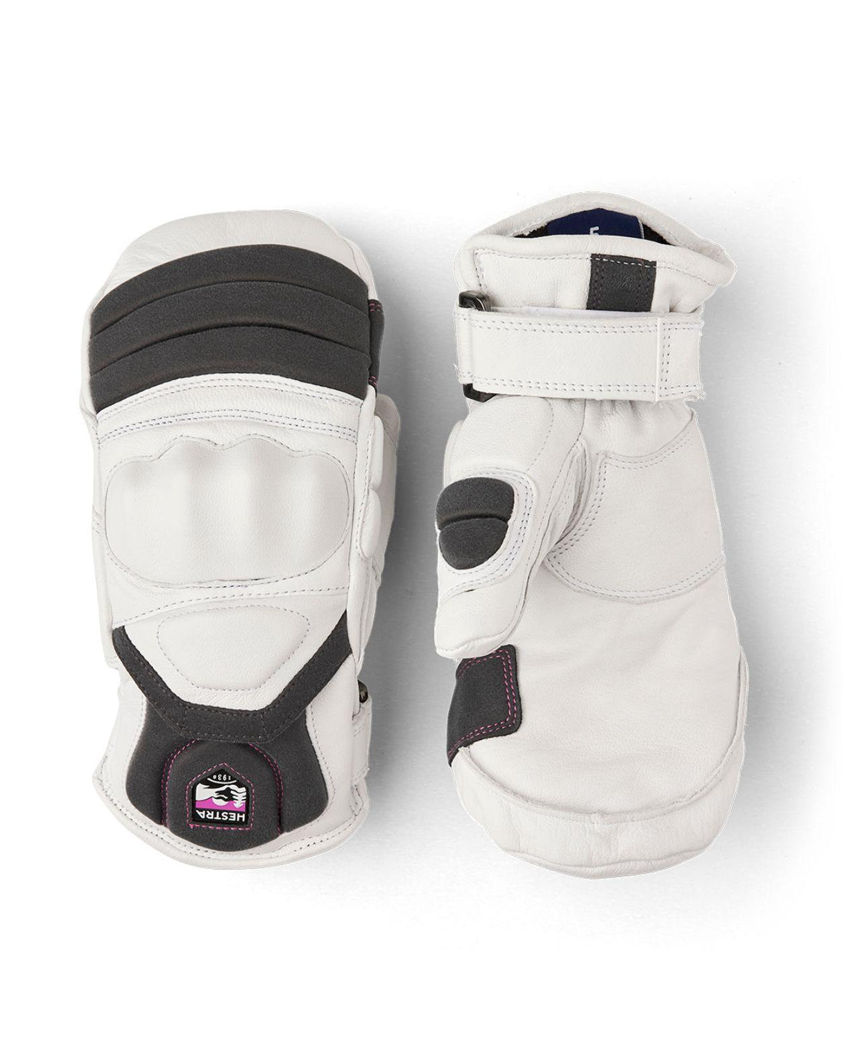 Hestra Impact Racing Junior Mitt - White/Cerise
