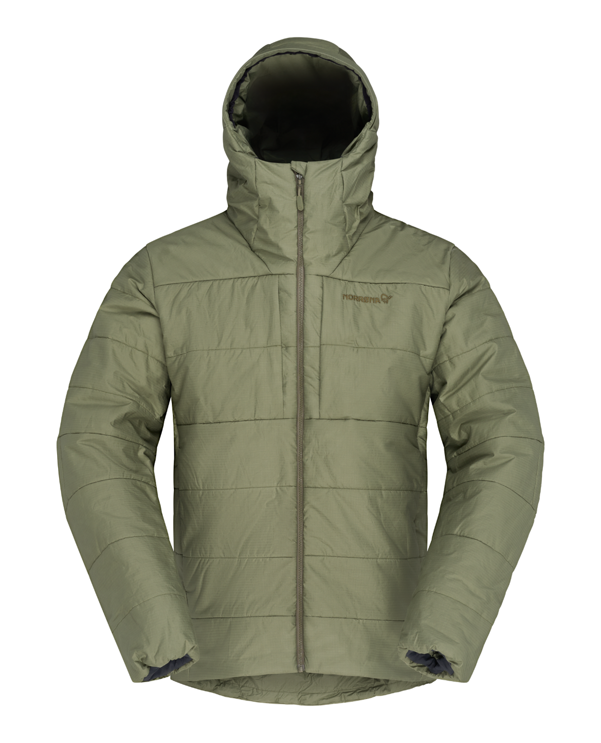 Norrøna Femund thermo60 Zip Hood Men i färgen Olive Night - Mellanlager för herrar