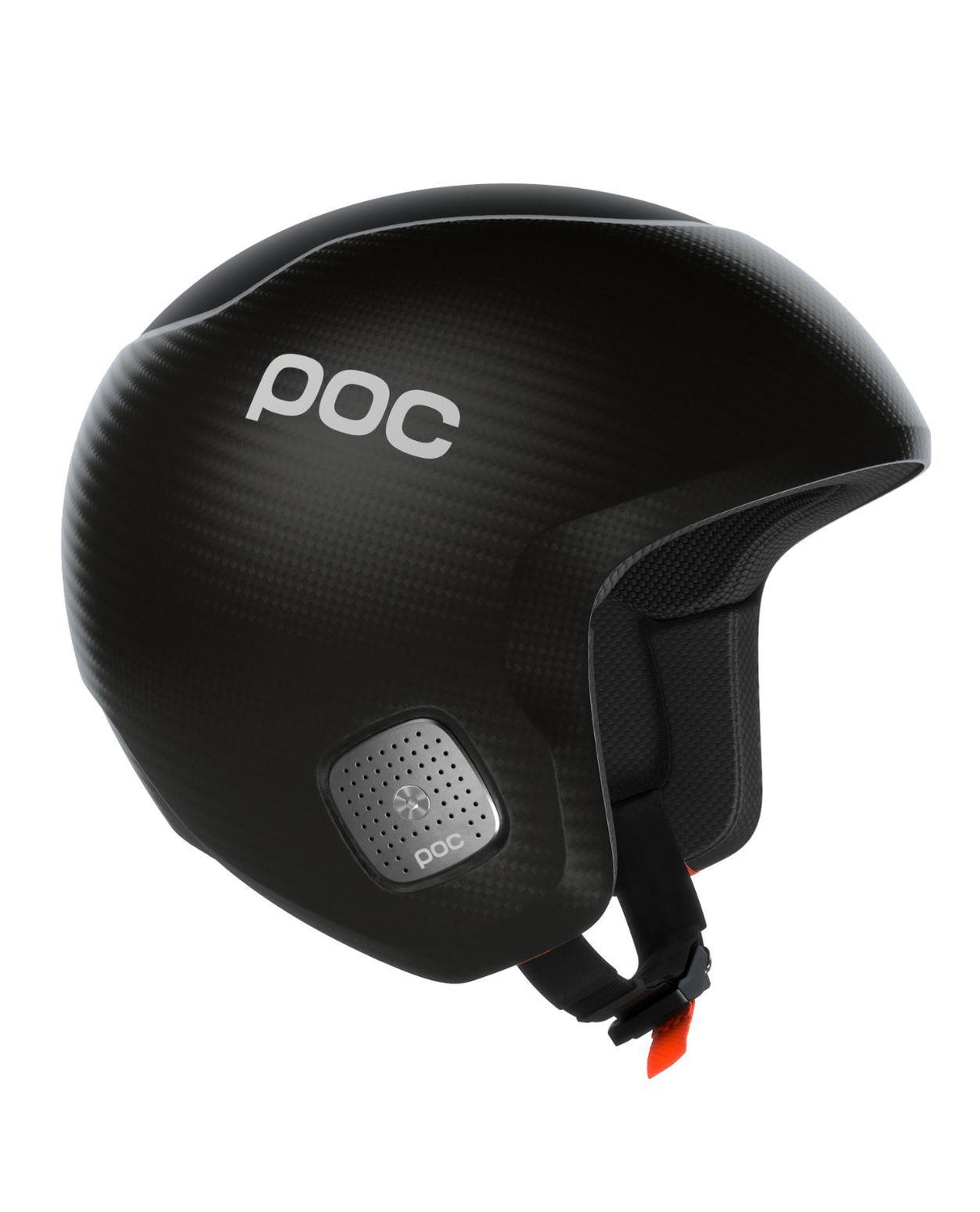 POC Super Skull kolfiberhjälm i färg carbon och uranium black för alpinskidåkning.