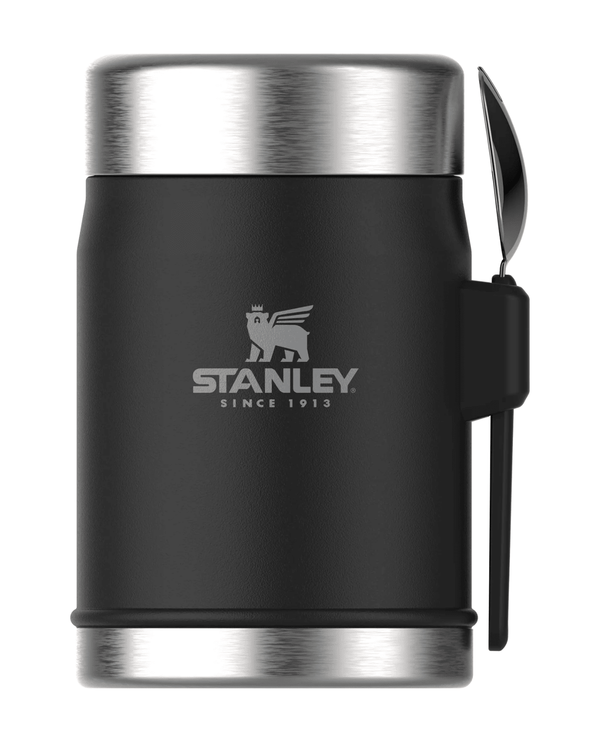 Stanley The Legendary Food Jar + Spork 0.4 L - Matte Black - Ăvrigt - Alpingaraget