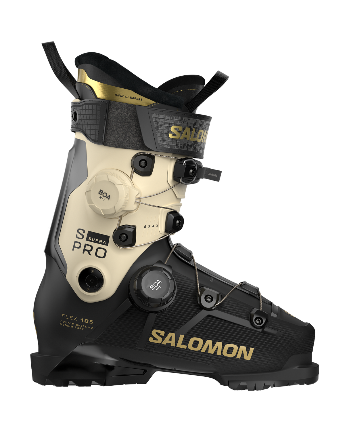 Salomon S/Pro Supra Dual BOA 105 Women - Black / Birch / Gold Met. - Alpingaraget