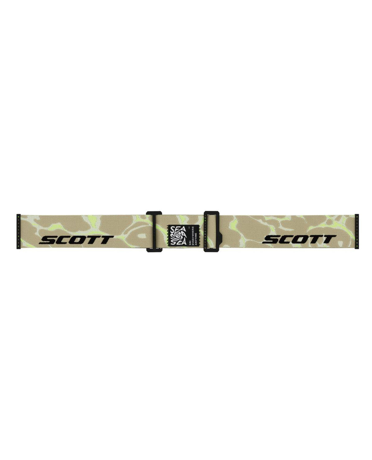 Scott Goggle Neo LS skidglasögon med mönstrat band i Mojave Beige för utförsåkning.