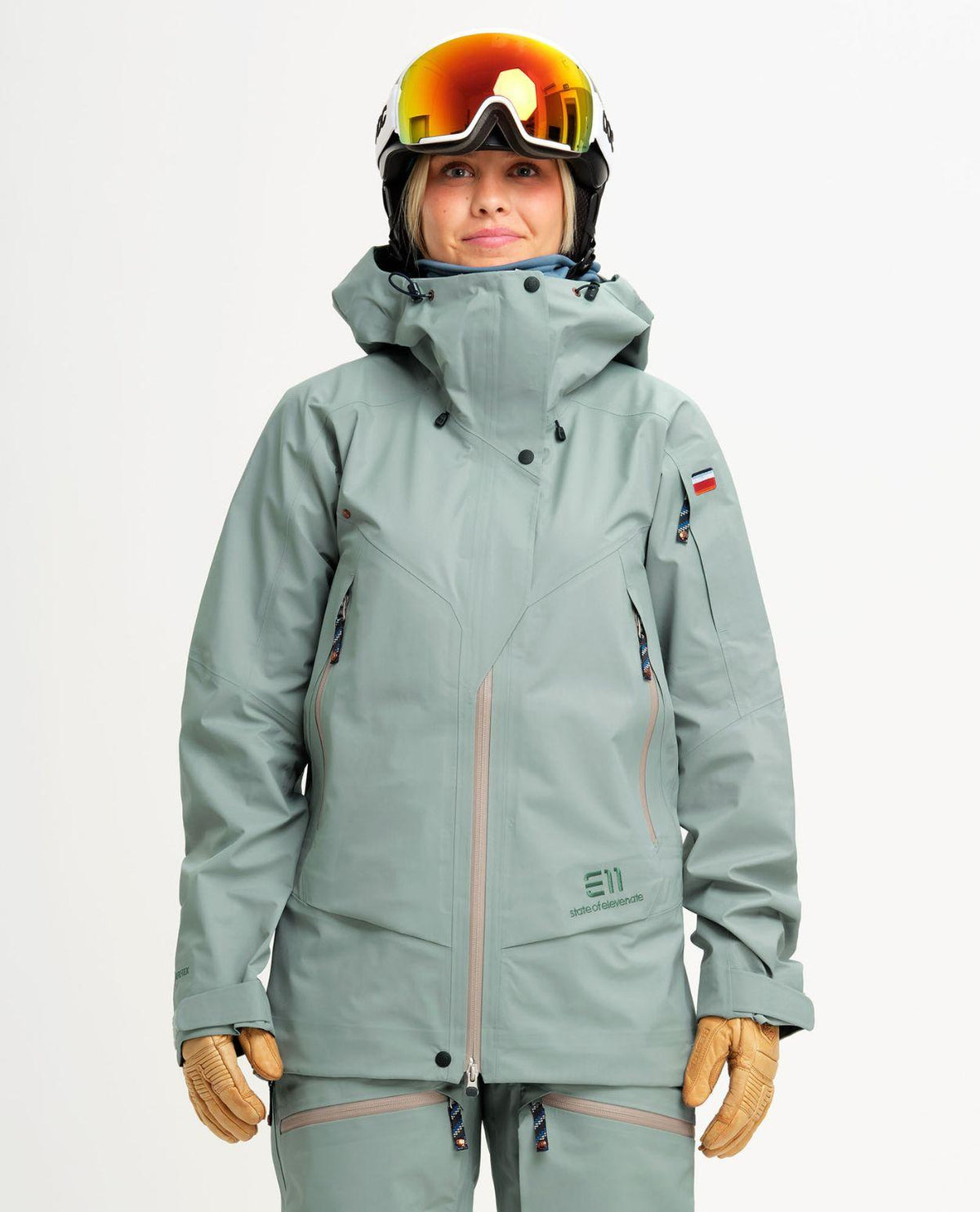 Elevenate Pure Jacket Women - Winter Green skidjacka för dam i vintergrön färg