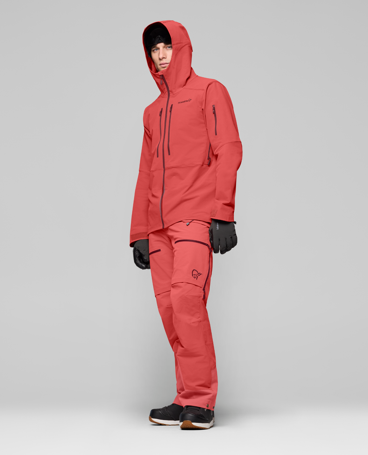 Norrøna Lofoten flex1 Jacket Men - Baked Apple, röd skijacka för herrar