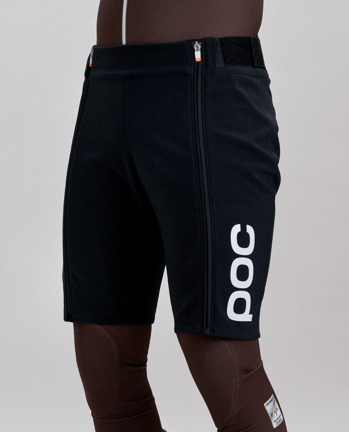 POC Race Shorts Men Uranium Black - svarta träningsshorts för alpin skidåkning