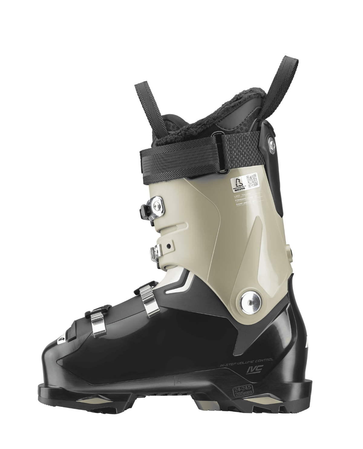 Nordica The Cruise 95 GW Women dam-alpinpjäxa i beige och svart färg.
