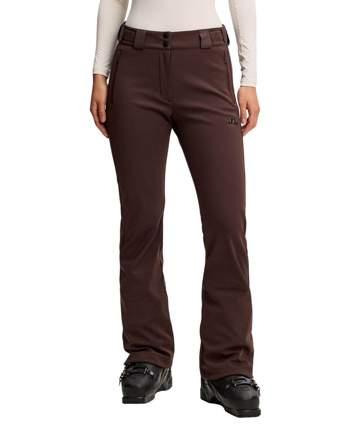 J.Lindeberg Stanford Softshell Ski Pant Women - Seal Brown - Skidbyxor dam - Alpingaraget