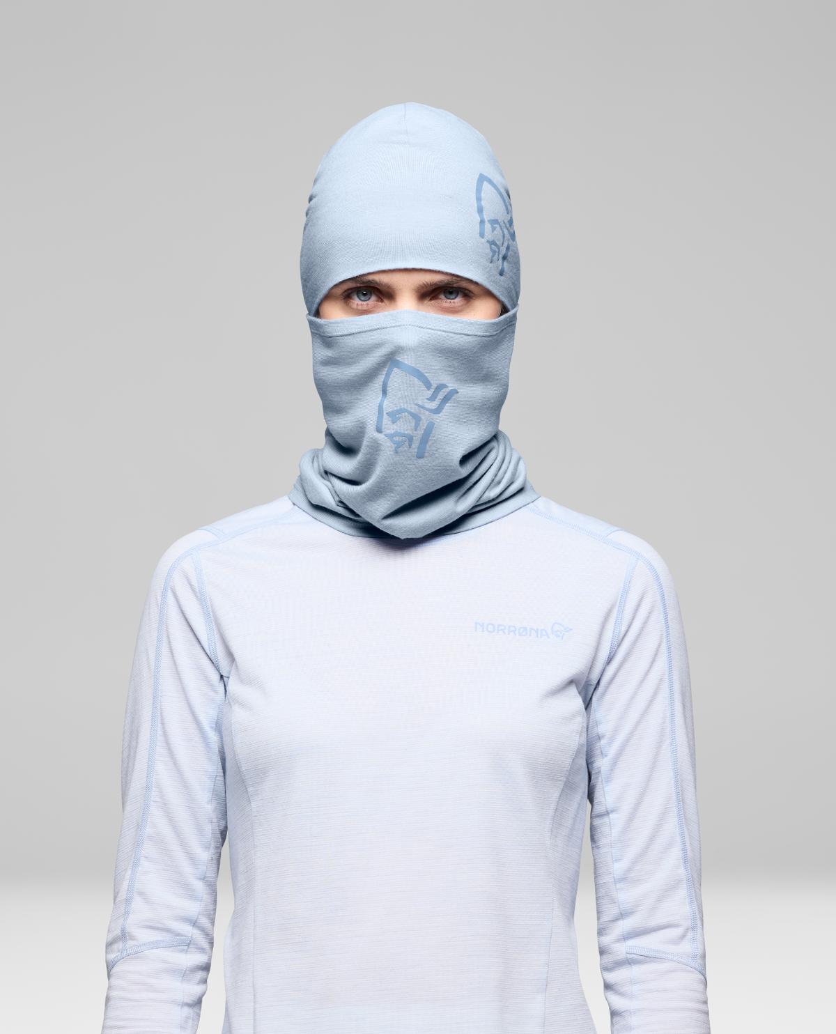 Norrøna /29 pureUll Neck - Cashmere Blue - Alpingaraget