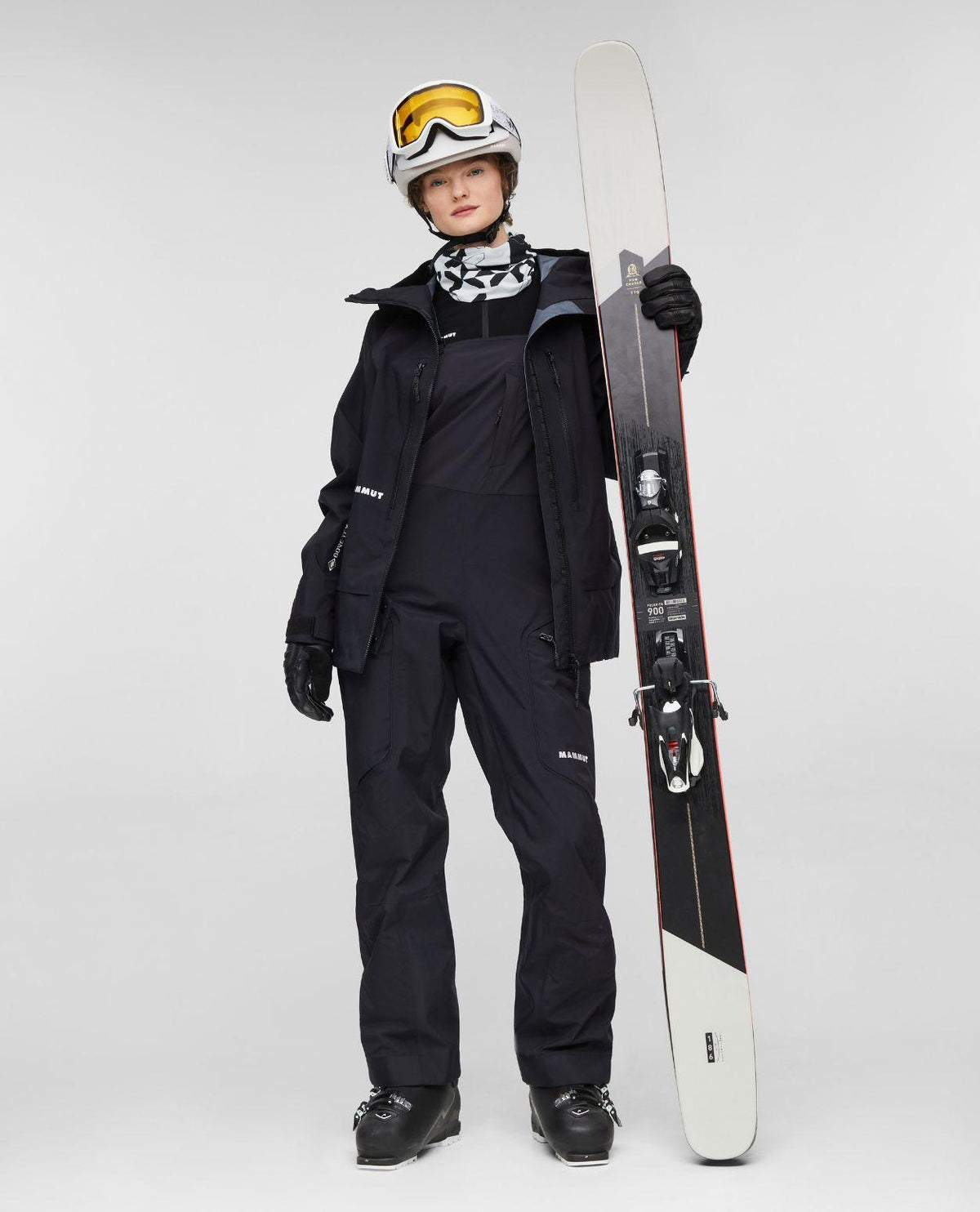 Mammut Eiger Free Pro HS Bib Pants Women - Black - Svarta skidbyxor dam - Alpingaraget