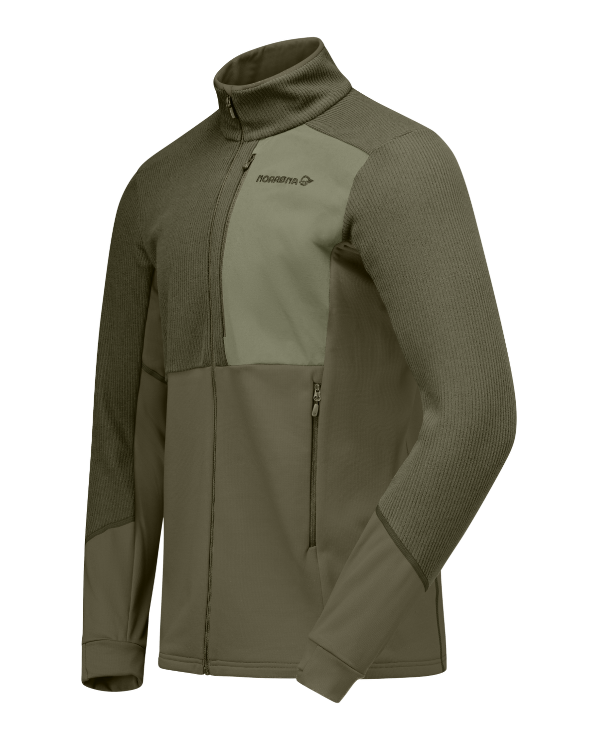 Norrøna Lofoten warm2 Jacket Men - Olive Night/Deep Lichen Green - Alpingaraget