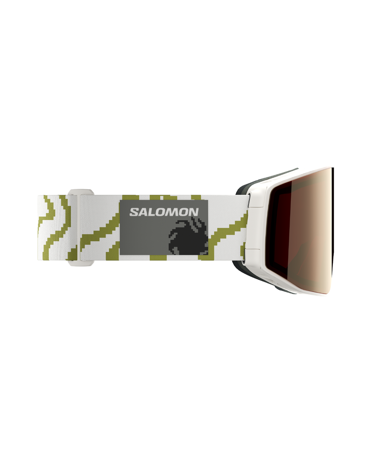 Salomon Sentry Prime Sigma Marshmallow - Skidgoggles med vit ram och mönstrat band