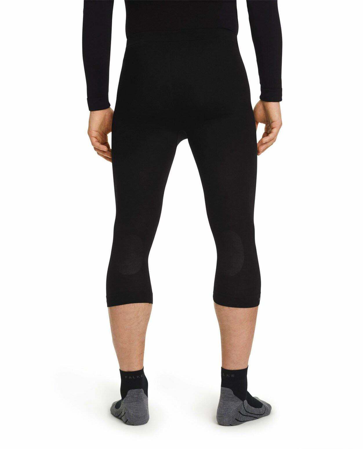 FALKE Men 3/4 Tights Wool-Tech Light - Black - Alpingaraget