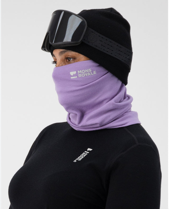 Mons Royale Double Up 100 Merino Neckwarmer - Lupin - Alpingaraget