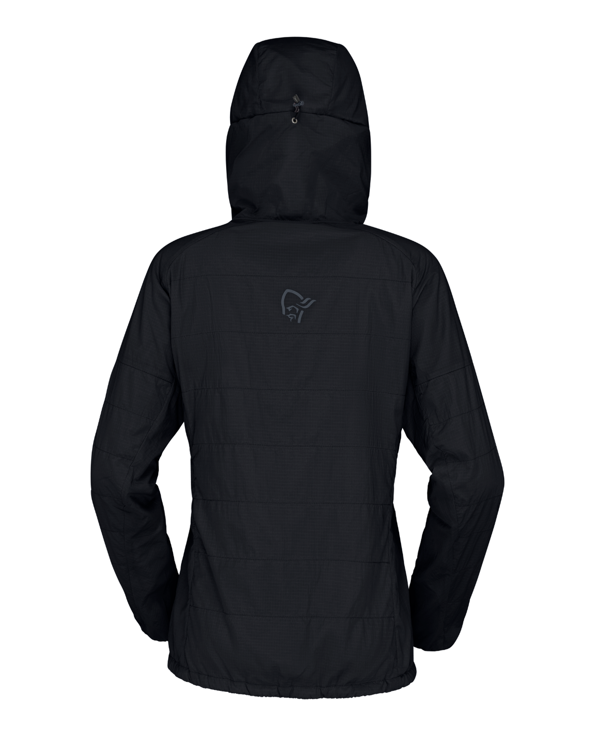 Norrøna Lyngen thermo100active Zip Hood Women - Caviar Black sett bakifrån