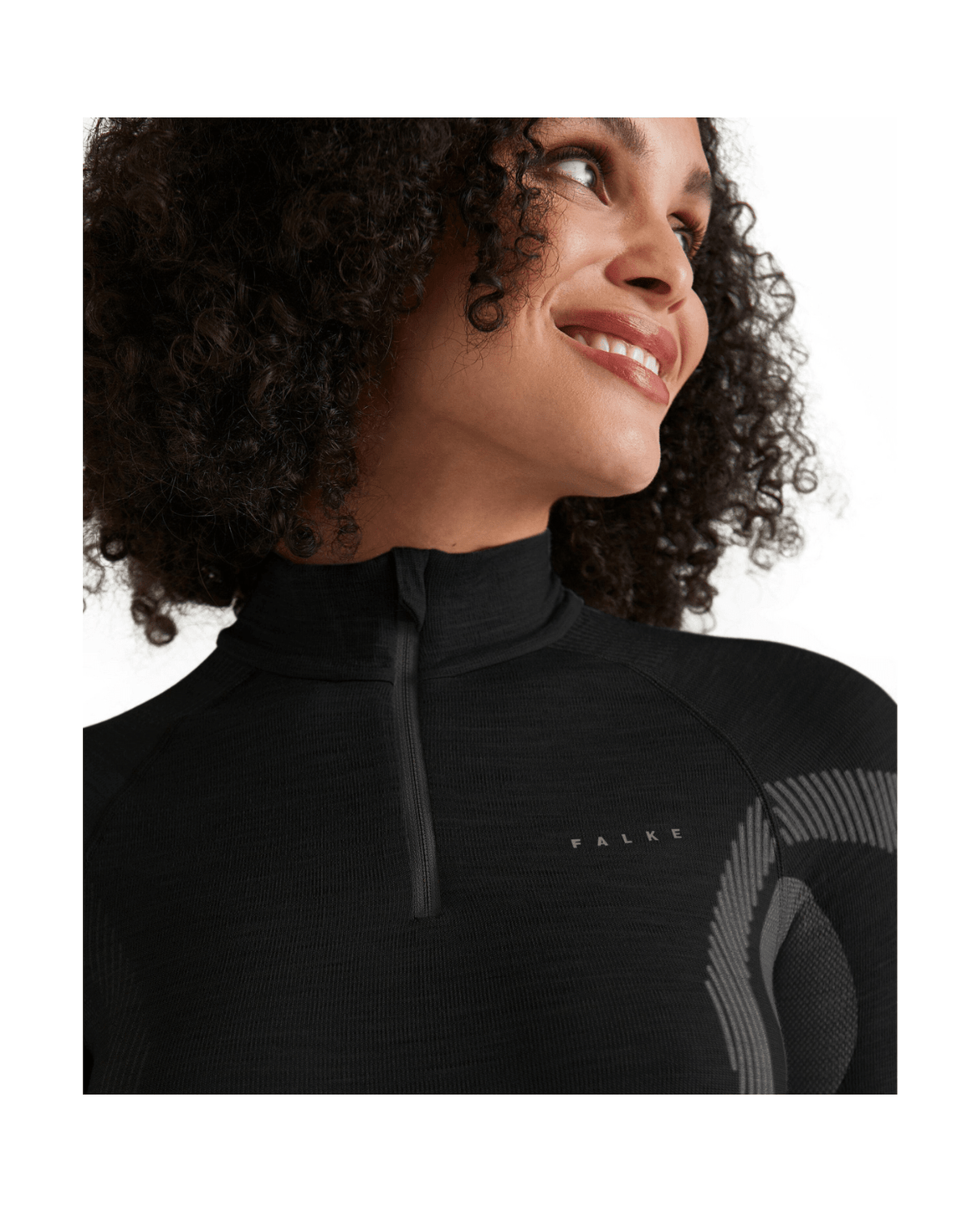 FALKE Women Long - sleeve shirt Wool - Tech - Black - Underställ - Alpingaraget