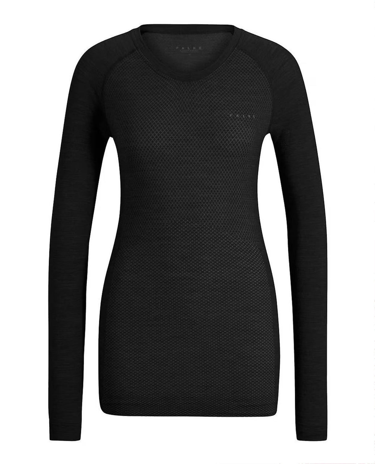FALKE Women Long-sleeve shirt Wool-Tech Light - Black - Alpingaraget