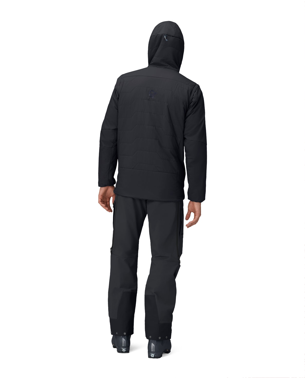 Norröna Men Møre Thermo60 Aero200 Jacket – Caviar Black - Alpingaraget