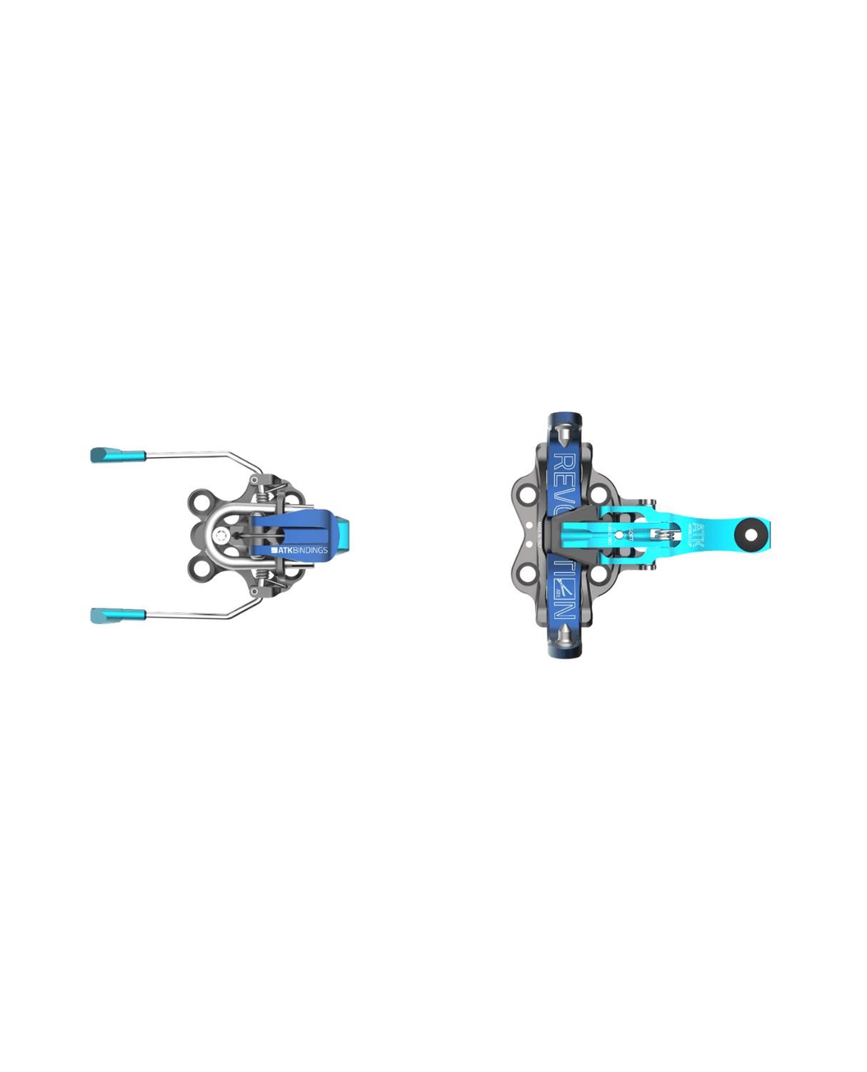 ATK Revolution Brake Lightweight World Cup - Blue Lightblue Titanium - Topptursbindningar - Alpingaraget
