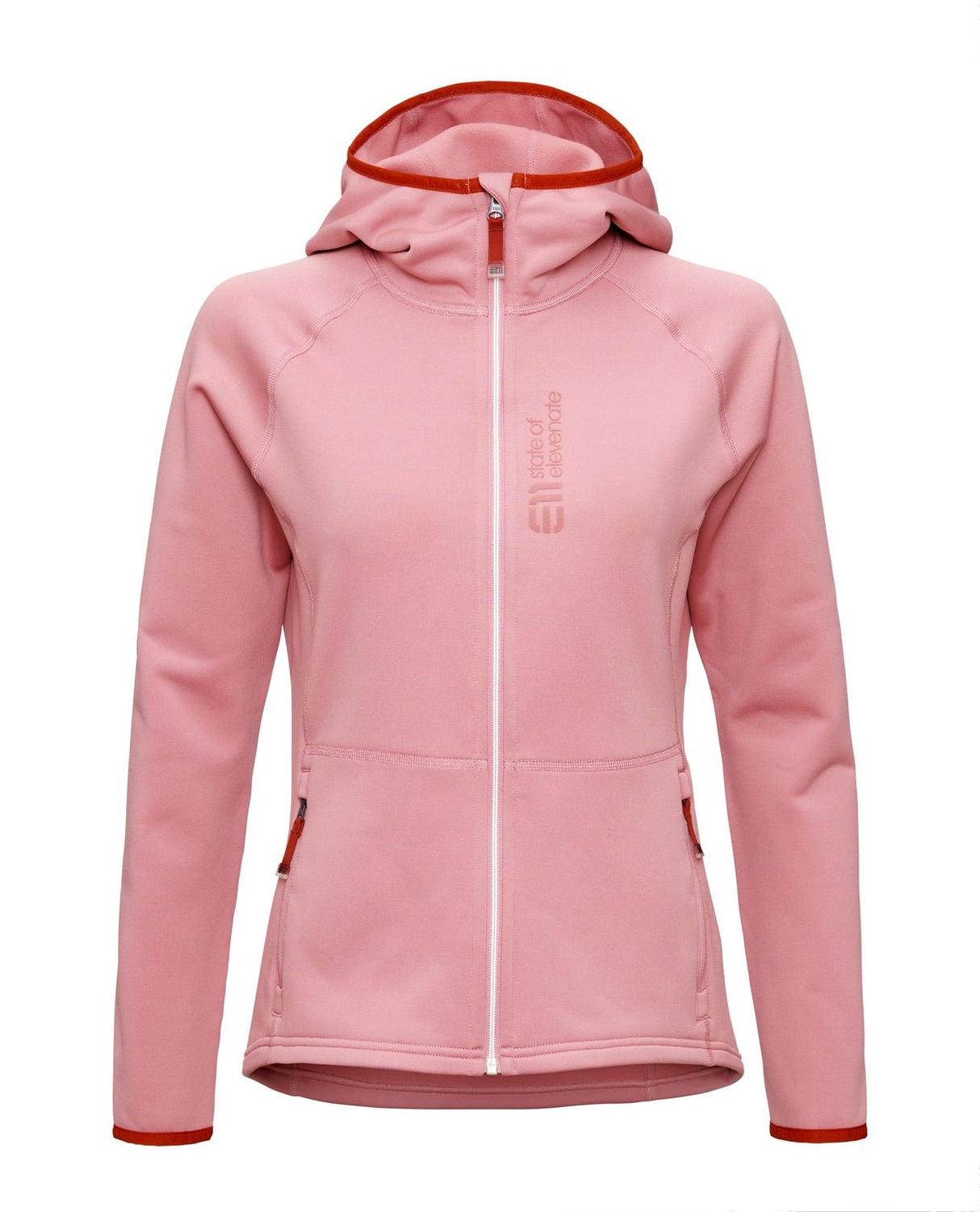 Elevenate Women Skiers Fleece Hood - Dark Strawberry - Mellanlager - Alpingaraget