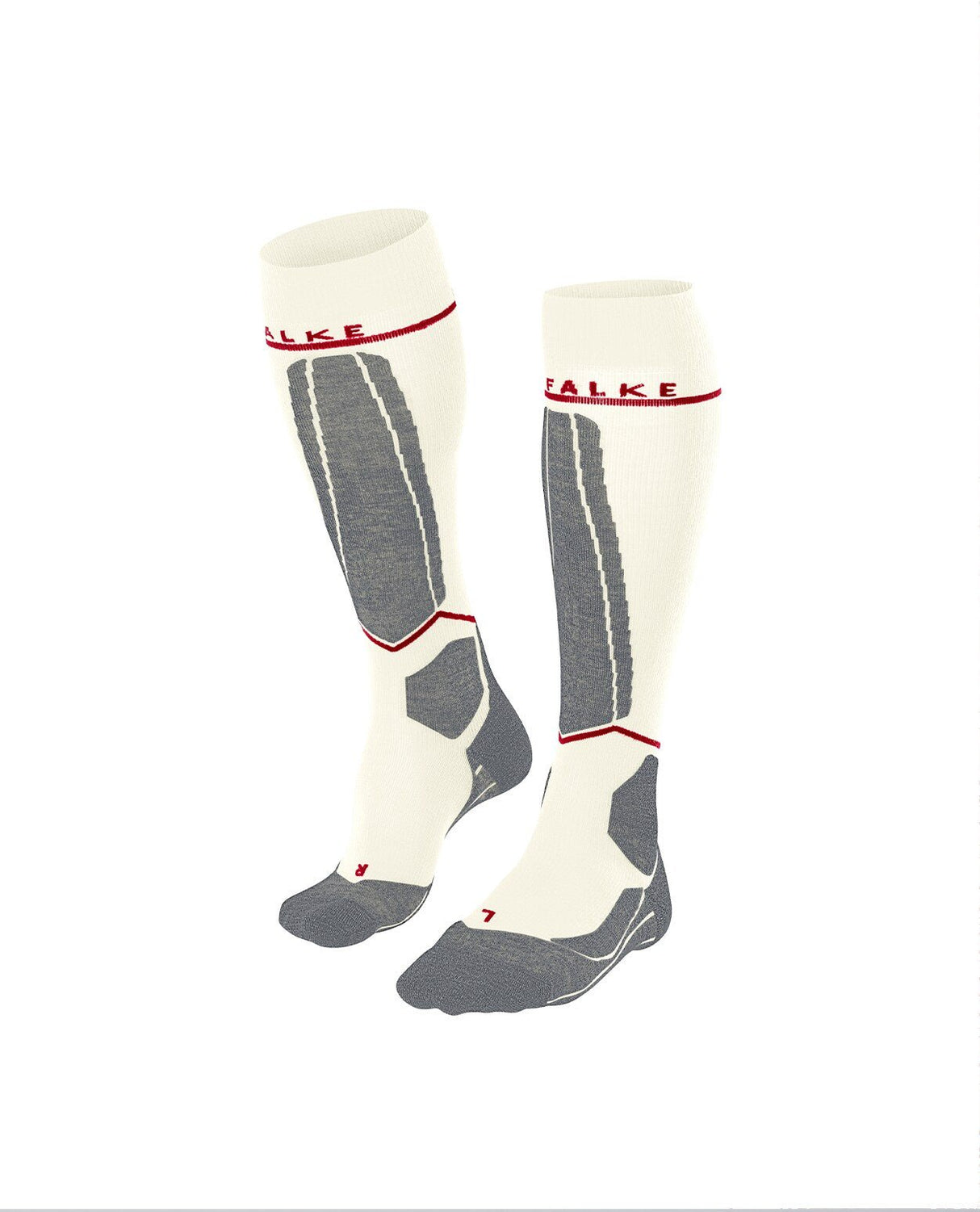 FALKE SK4 Advanced Compression Light Women Skiing Knee - high socks - Off - White - Strumpor - Alpingaraget