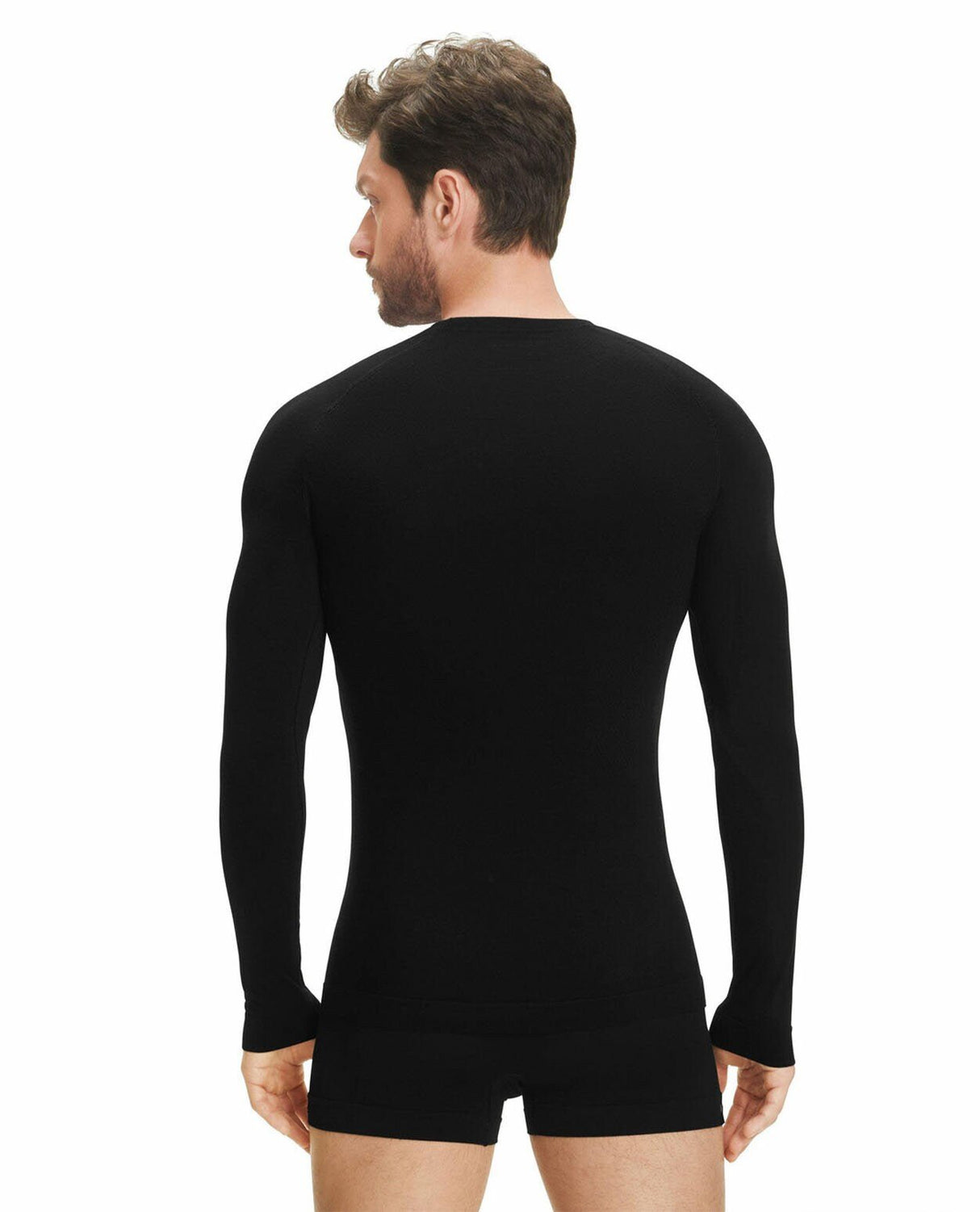 FALKE Men Long - sleeve shirt Wool - Tech Light - Black - UnderstÀll - Alpingaraget