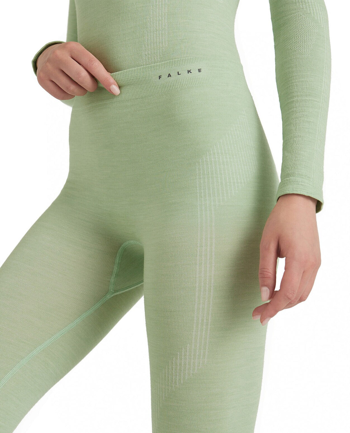 FALKE Women WT Long Tights - Quiet Green - Alpingaraget