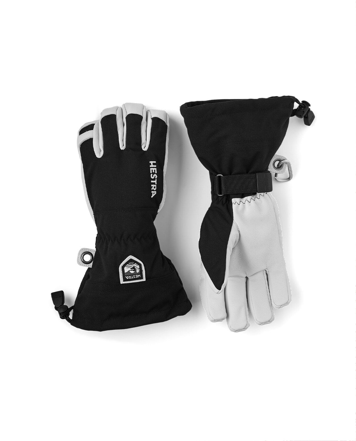 Hestra Army Leather Heli Ski 5 Finger - Black - Alpingaraget