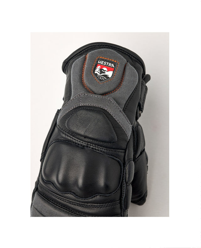 Hestra Junior Impact Racing Mitt - Black Flame Red - Alpingaraget