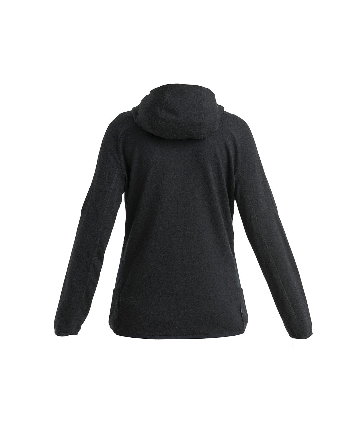 Icebreaker Women Mer Quantum Hybrid LS Zip Hoodie - Black - Alpingaraget
