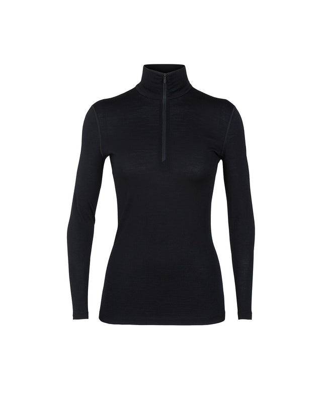 Icebreaker W 200 Oasis LS Half Zip - Black - Alpingaraget