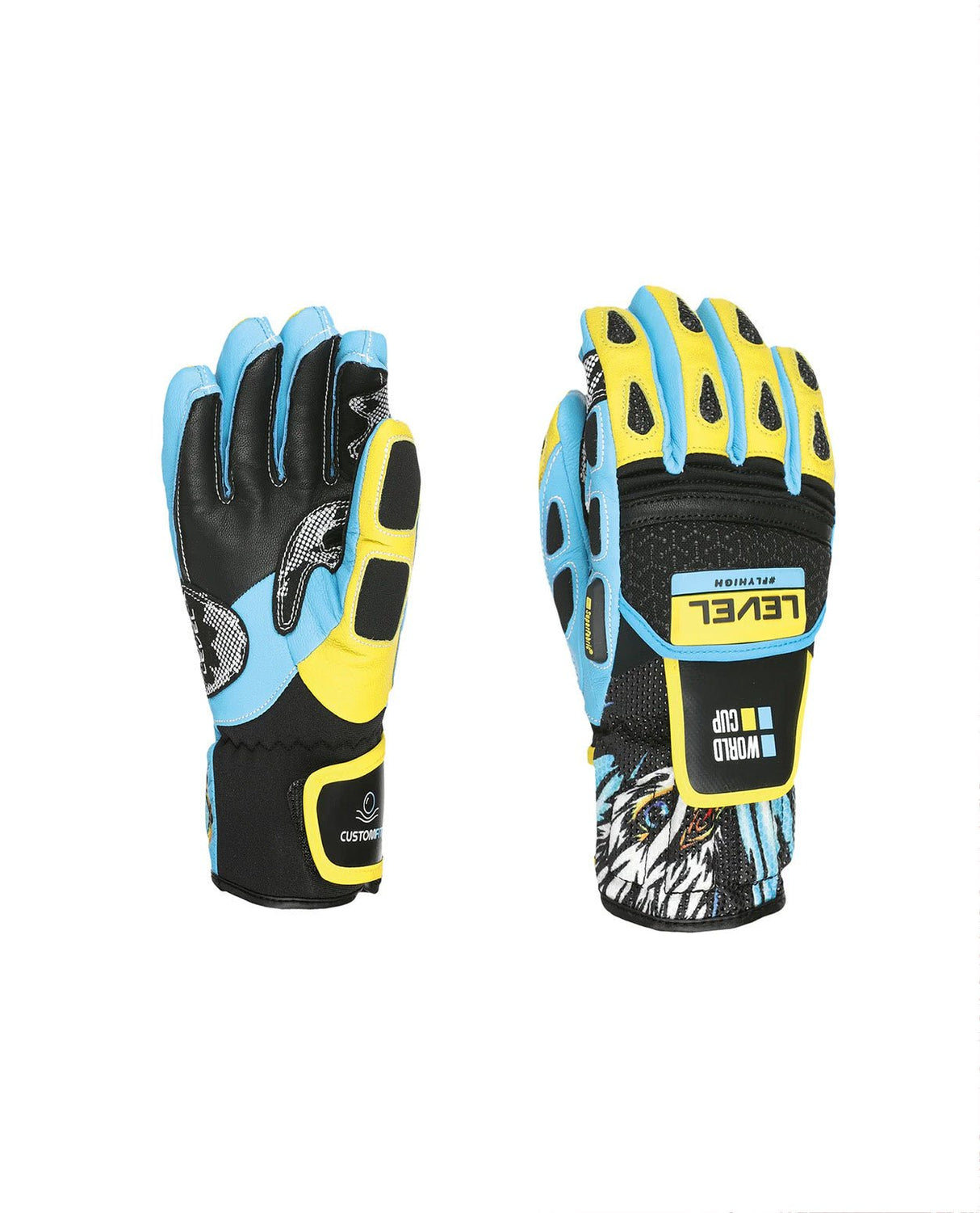 Level World Cup CF Jr - Yellow Blue - Handskar - Alpingaraget