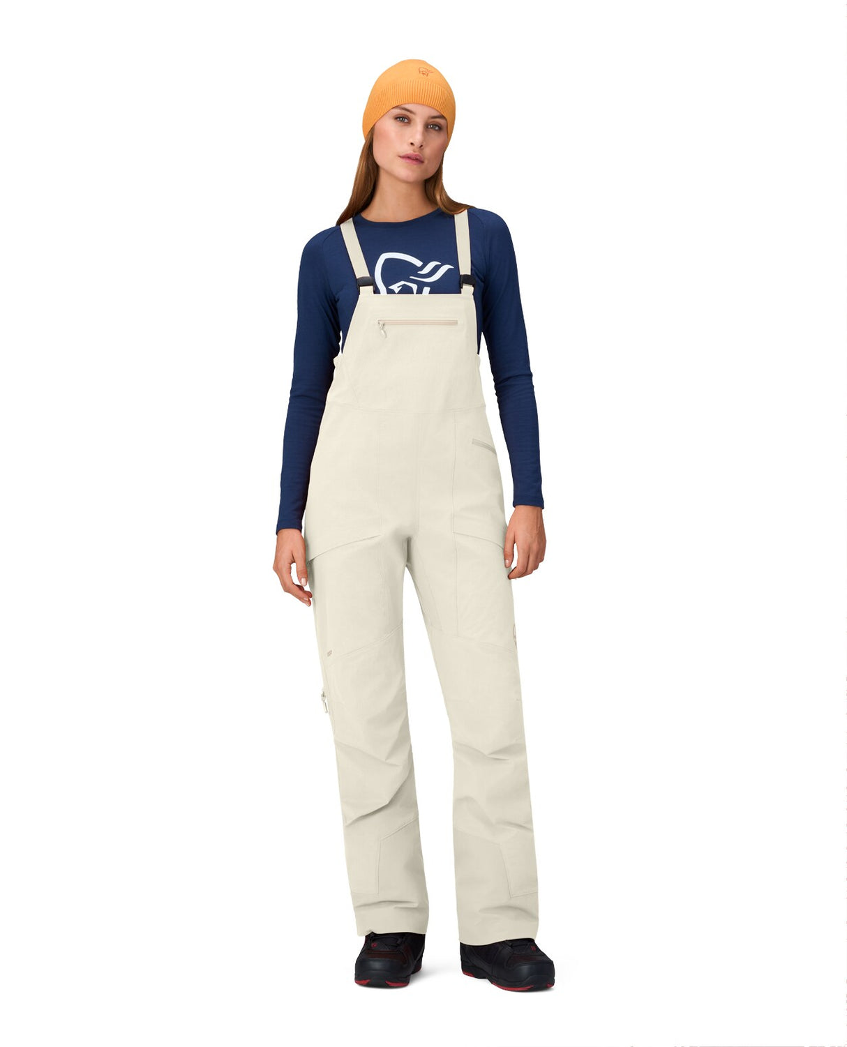 Norröna Women Møre Flex1 Bib – Oatmeal - Alpingaraget