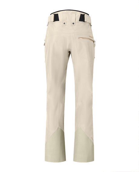Norröna Women Lofoten Gore-Tex Insulated Pants - Oatmeal - Alpingaraget