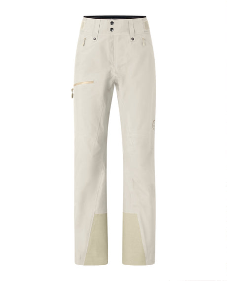 Norröna Women Lofoten Gore-Tex Pants - Oatmeal - Alpingaraget