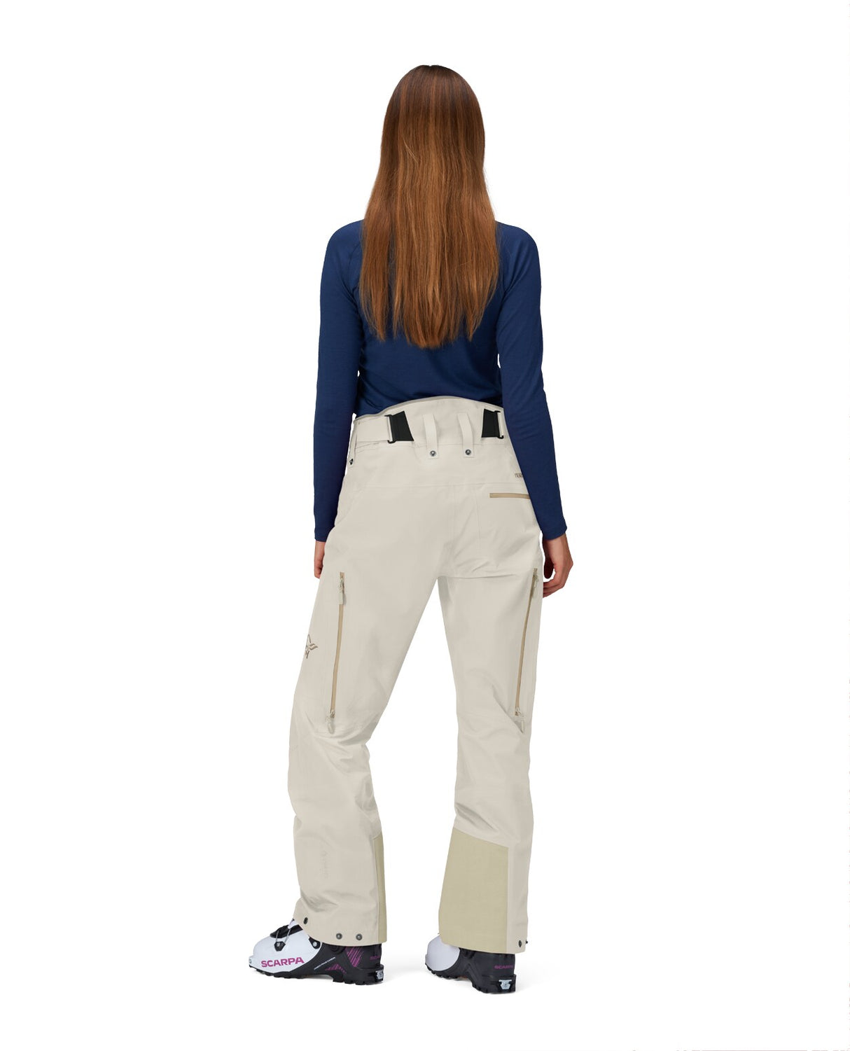 Norröna Women Lofoten Gore-Tex Pants - Oatmeal - Alpingaraget