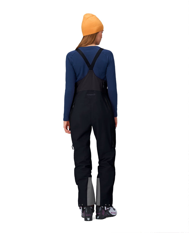 Norröna Women Møre Gore-Tex Salopette - Caviar Black - Alpingaraget