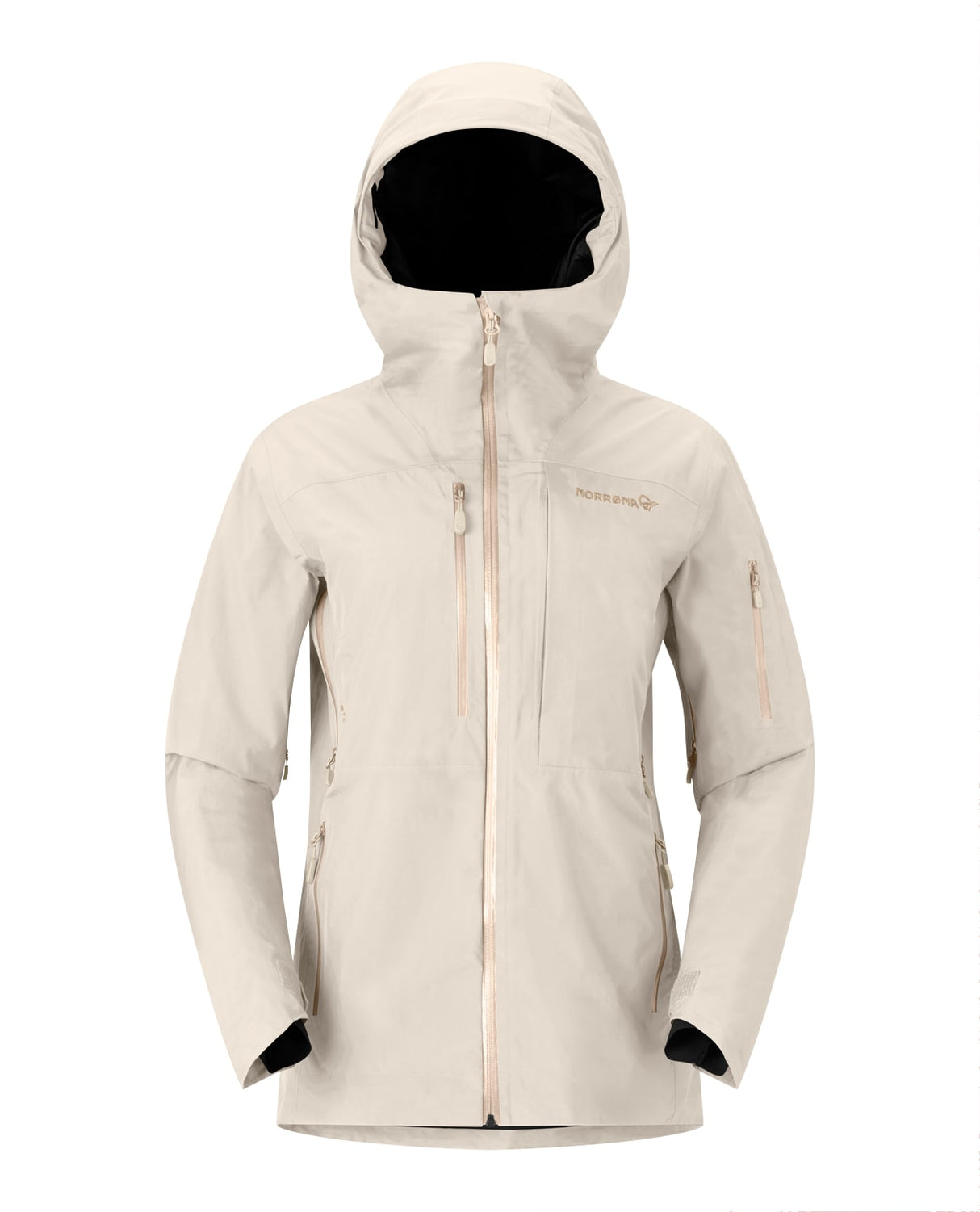 Norröna Women Lofoten Gore-Tex Insulated Jacket - Oatmeal - Alpingaraget