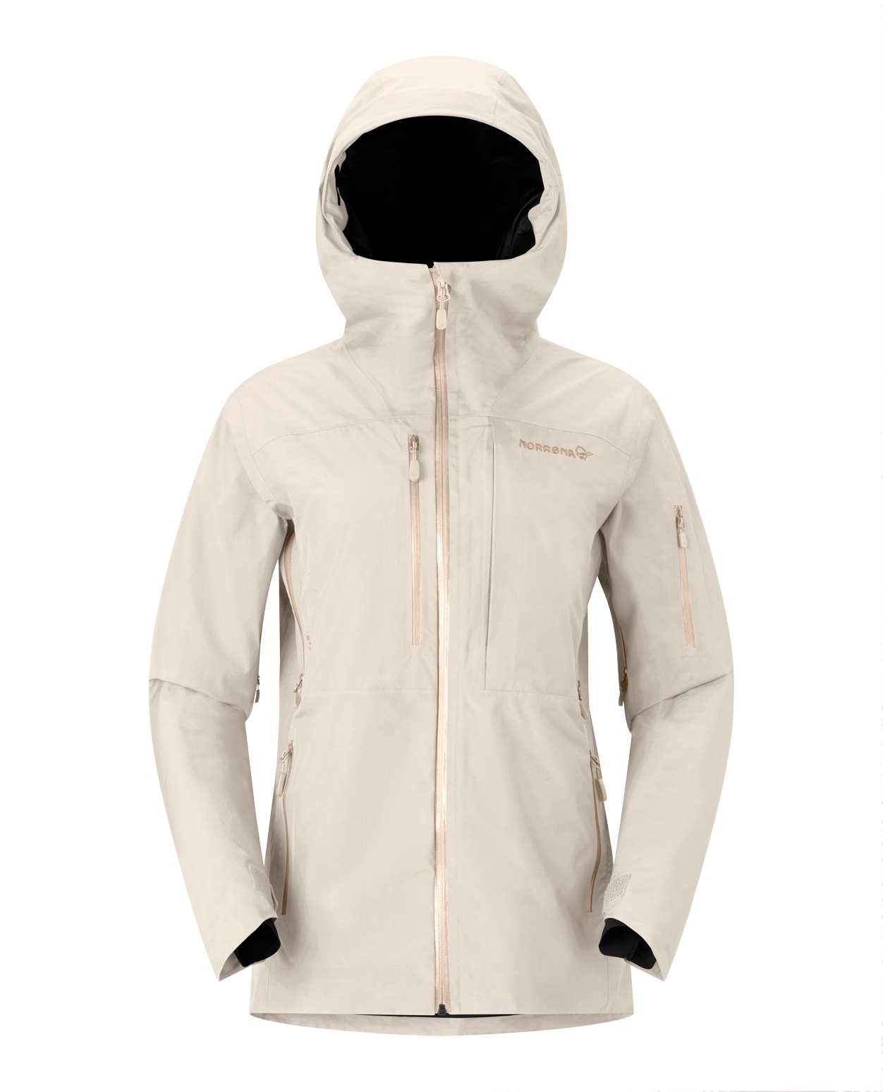 Norröna Women Lofoten Gore-Tex Insulated Jacket - Oatmeal - Alpingaraget