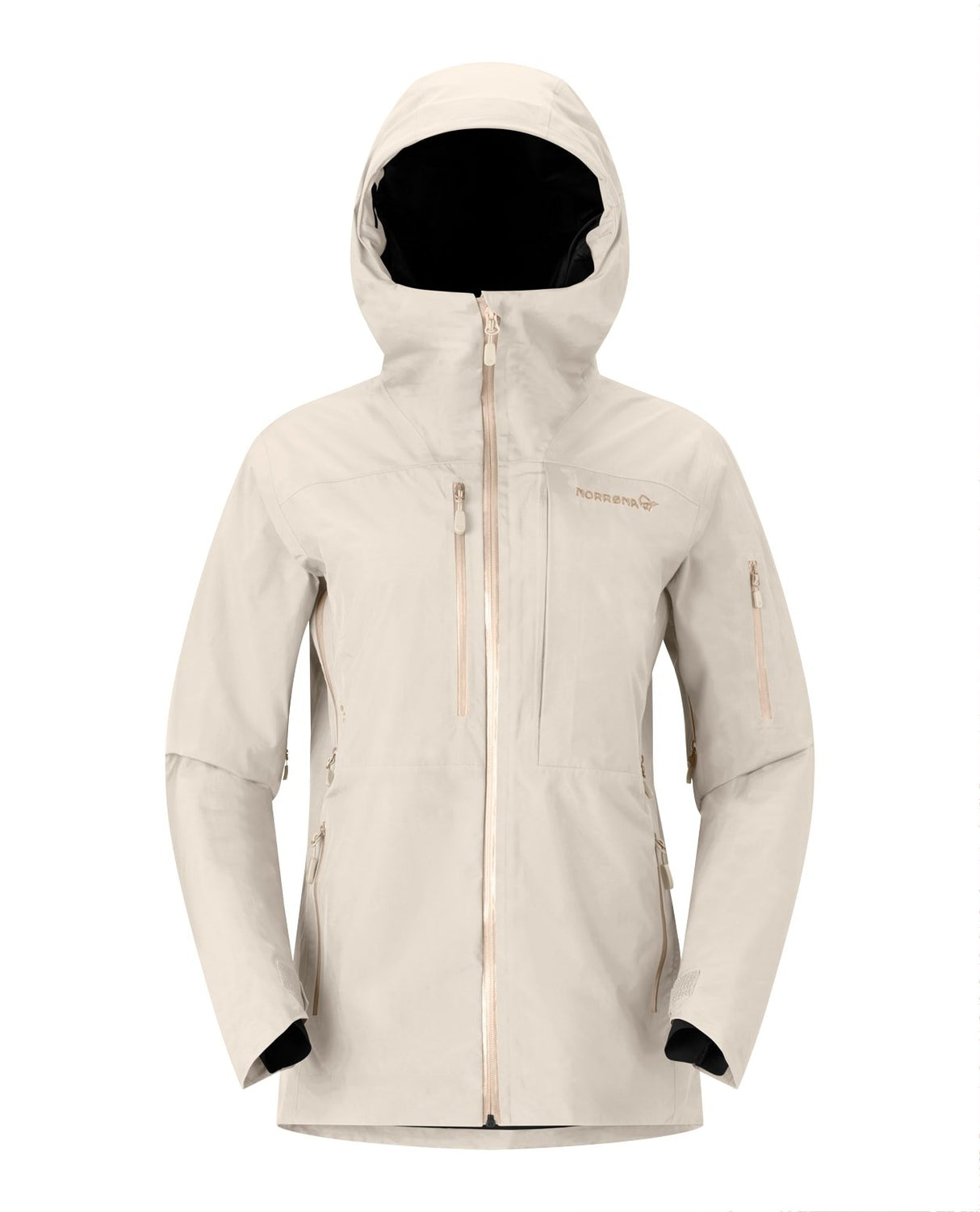 Norröna Women Lofoten Gore - Tex Insulated Jacket - Oatmeal - Skidjackor - Alpingaraget