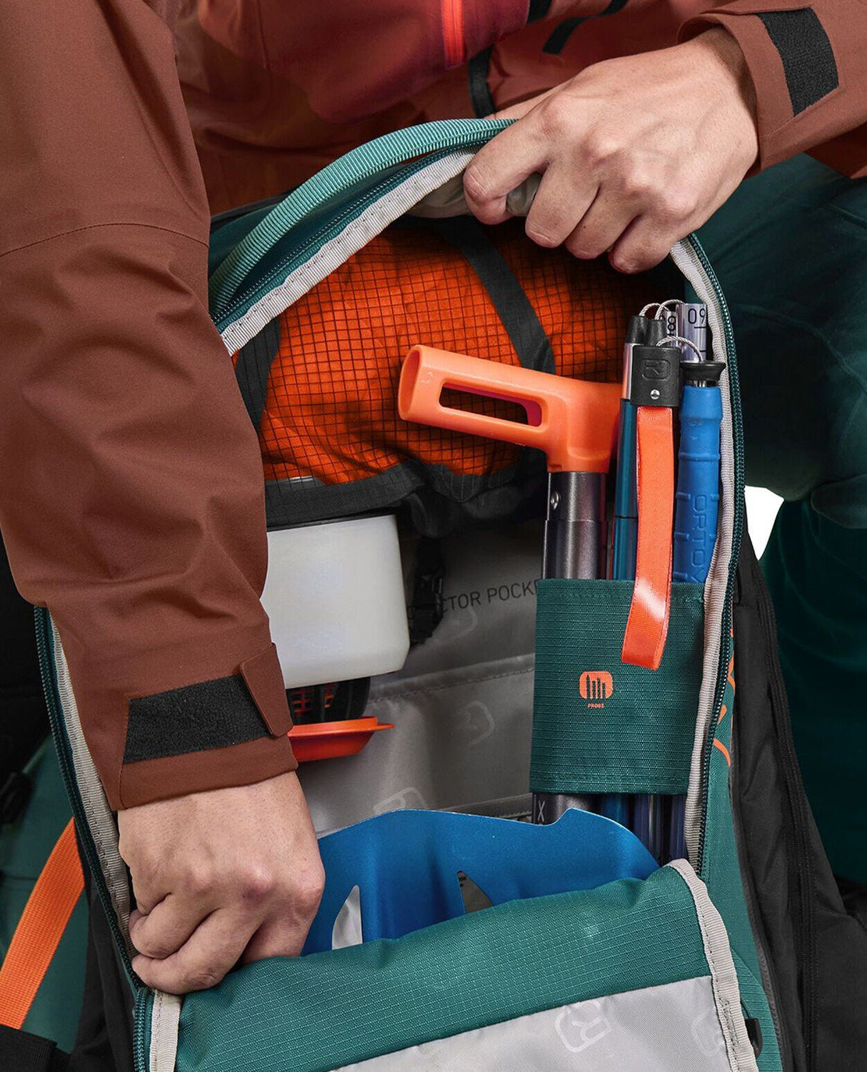 Ortovox Avabag Litric Freeride 16 S Zip - Pacific Green - Lavinryggsäckar - Alpingaraget