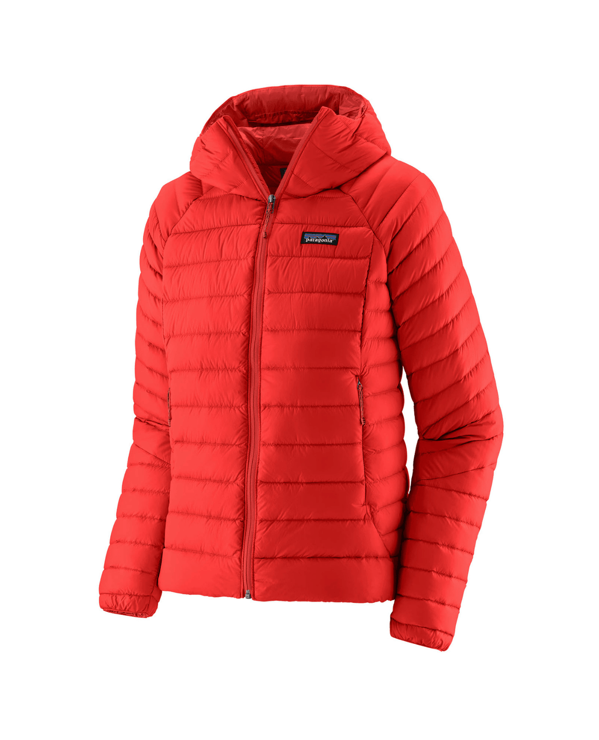 Patagonia Women Down Sweater Hoody - Sizzle Red - Mellanlager - Alpingaraget