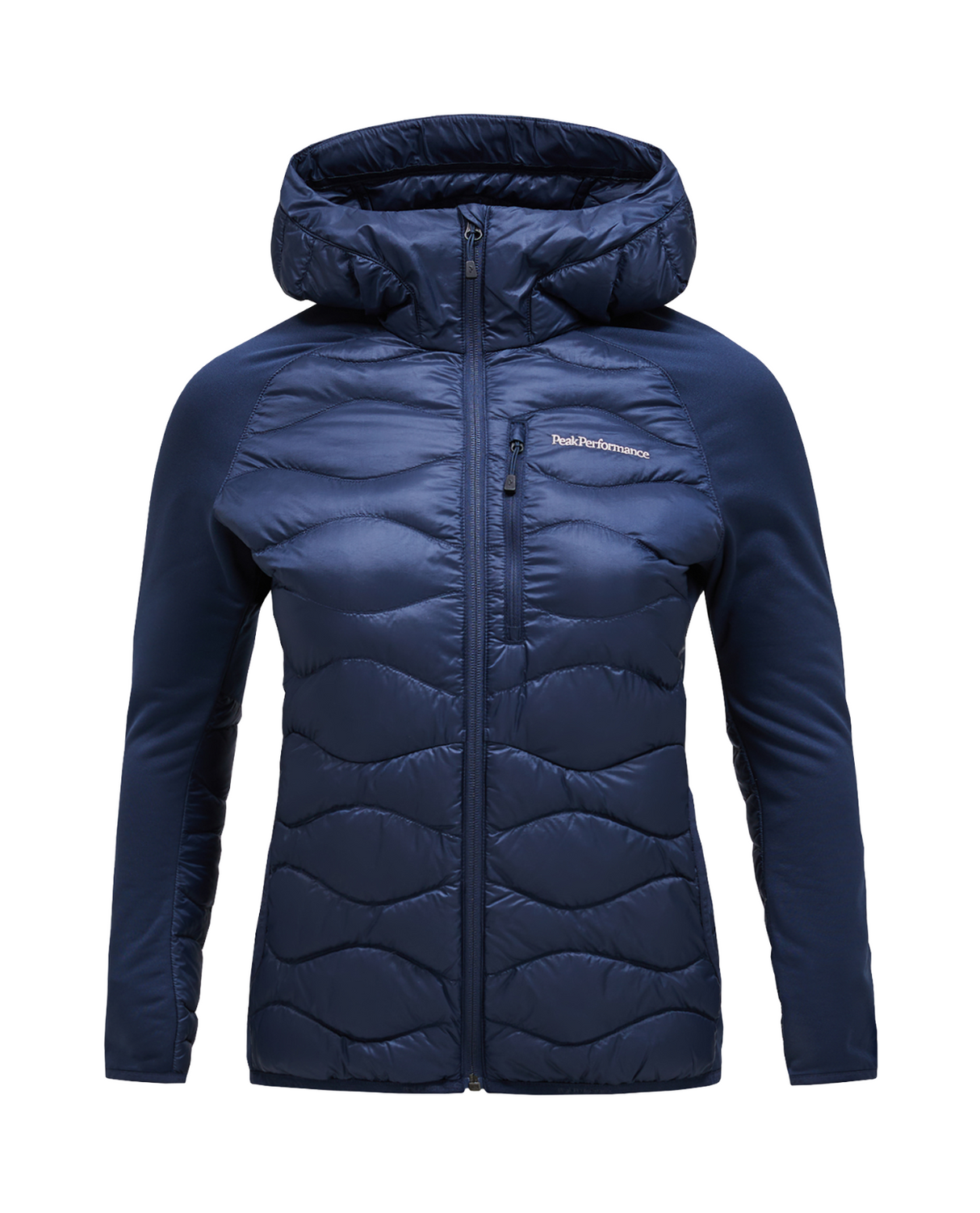 Peak Performance Women Helium Down Hybrid Hood - Blue Shadow  Alpingaraget
