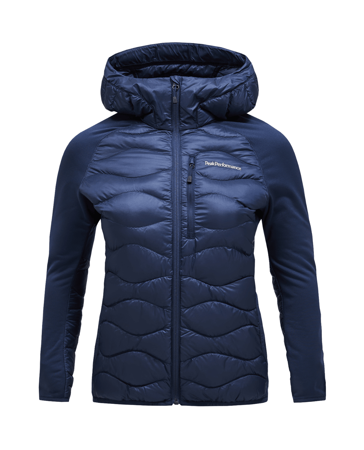Peak Performance Women Helium Down Hybrid Hood - Blue Shadow - Skidjackor - Alpingaraget