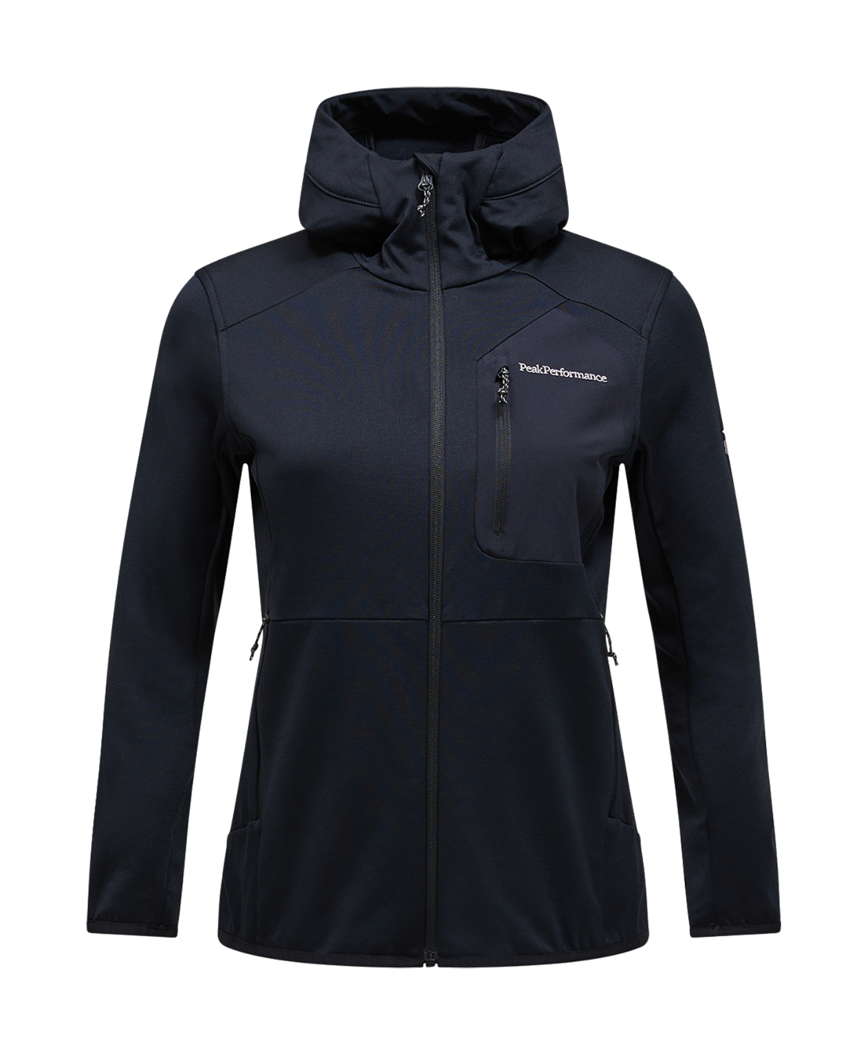 Peak Performance Women Utility Light Zip Hood - Black / Black  Alpingaraget