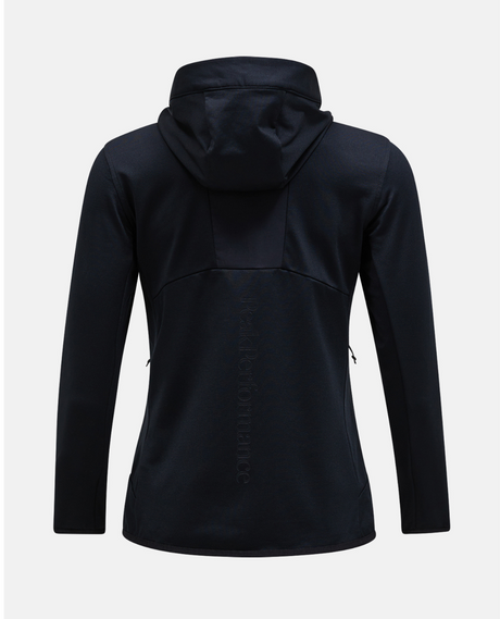 Peak Performance Women Utility Light Zip Hood - Black / Black  Alpingaraget