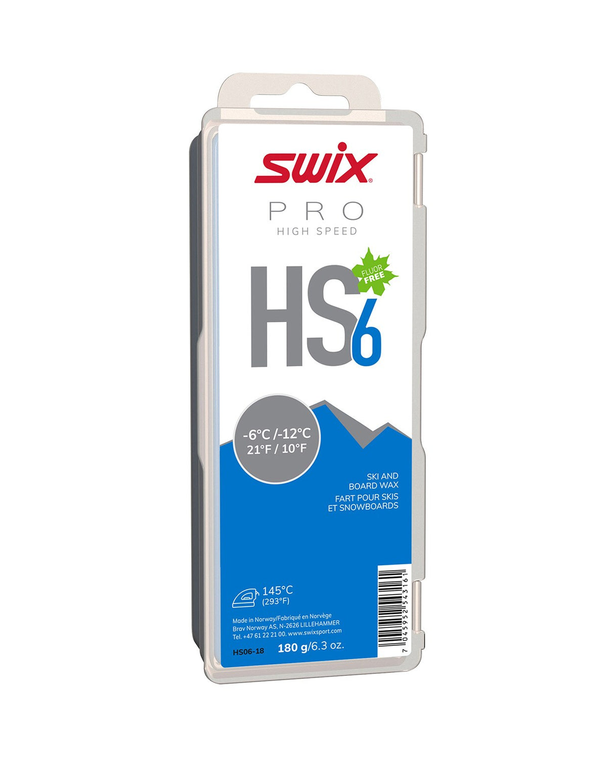 Swix HS6 Blue -6°C/-12°C, 180g Alpingaraget