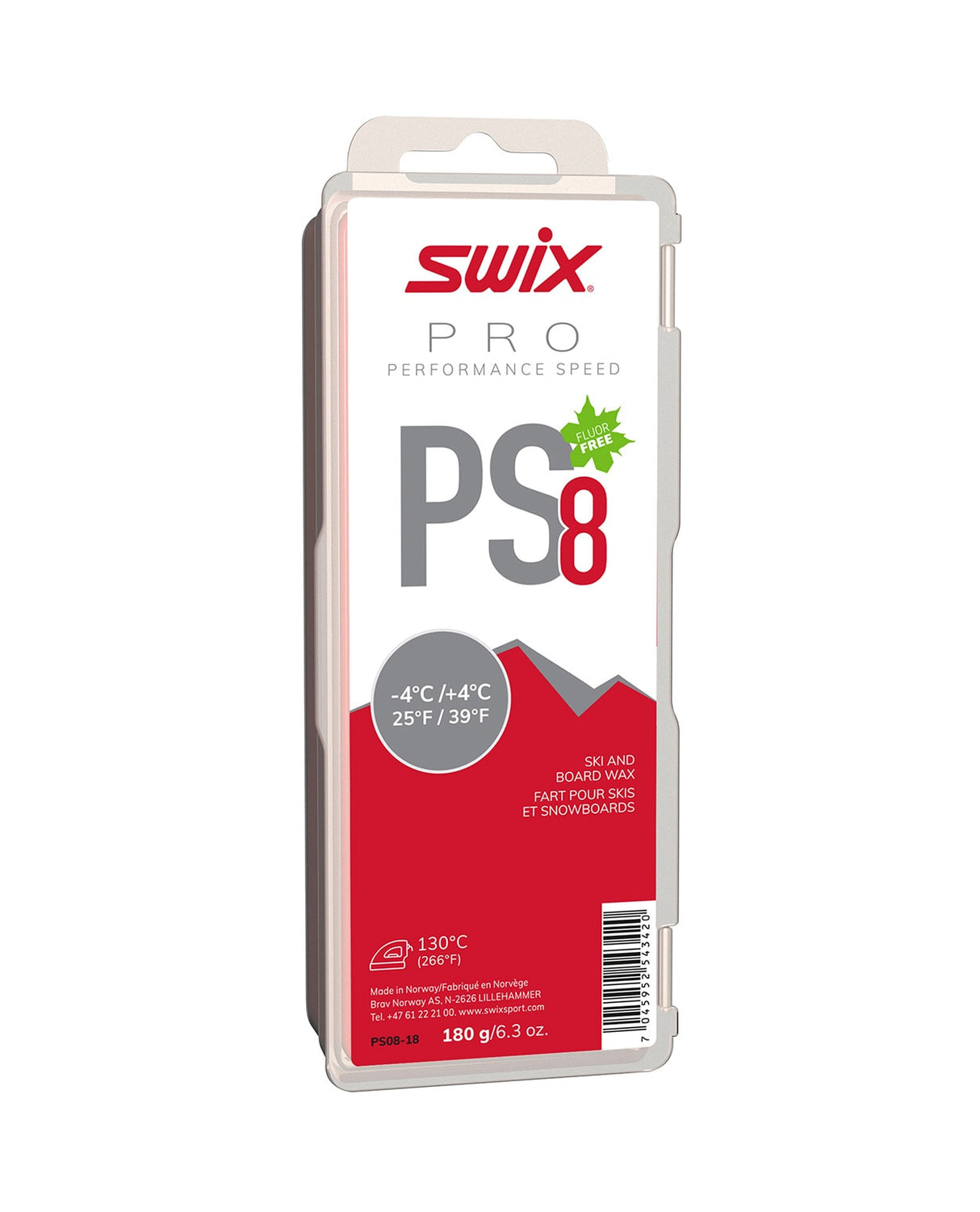 Swix PS8 Red -4°C/+4°C, 180g