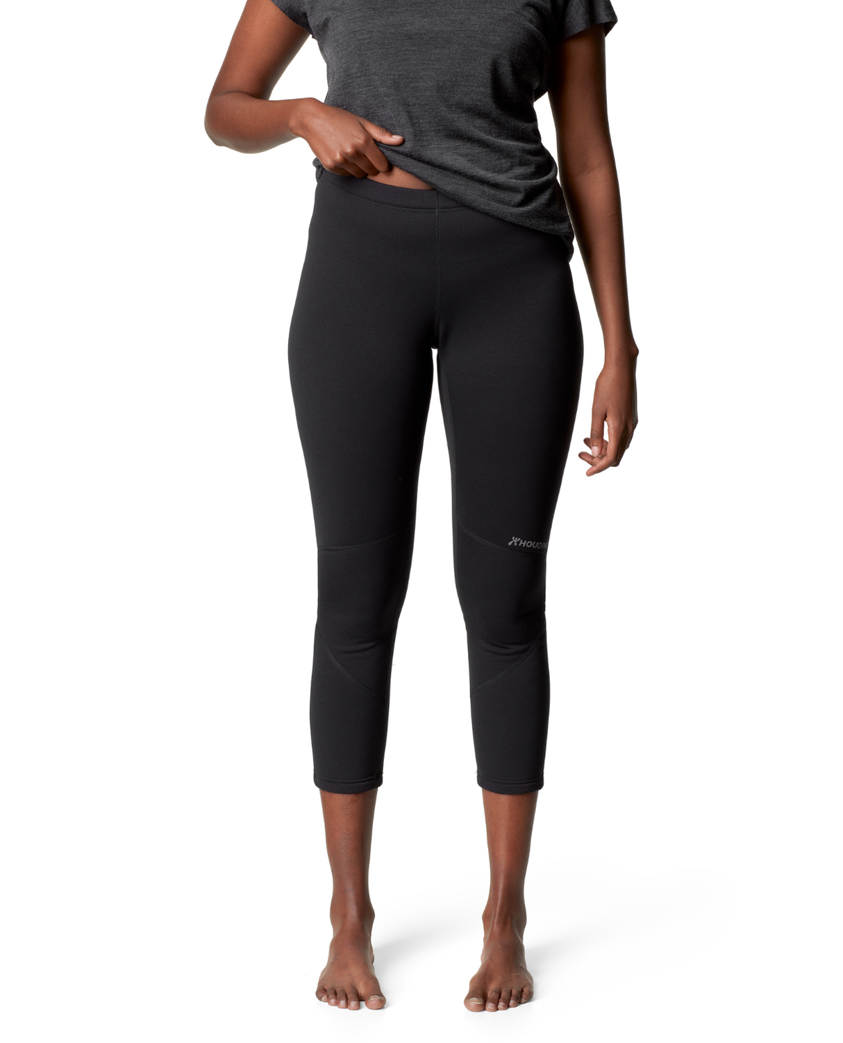 HOUDINI Womens Drop Knee Power Tights - True Black - Alpingaraget