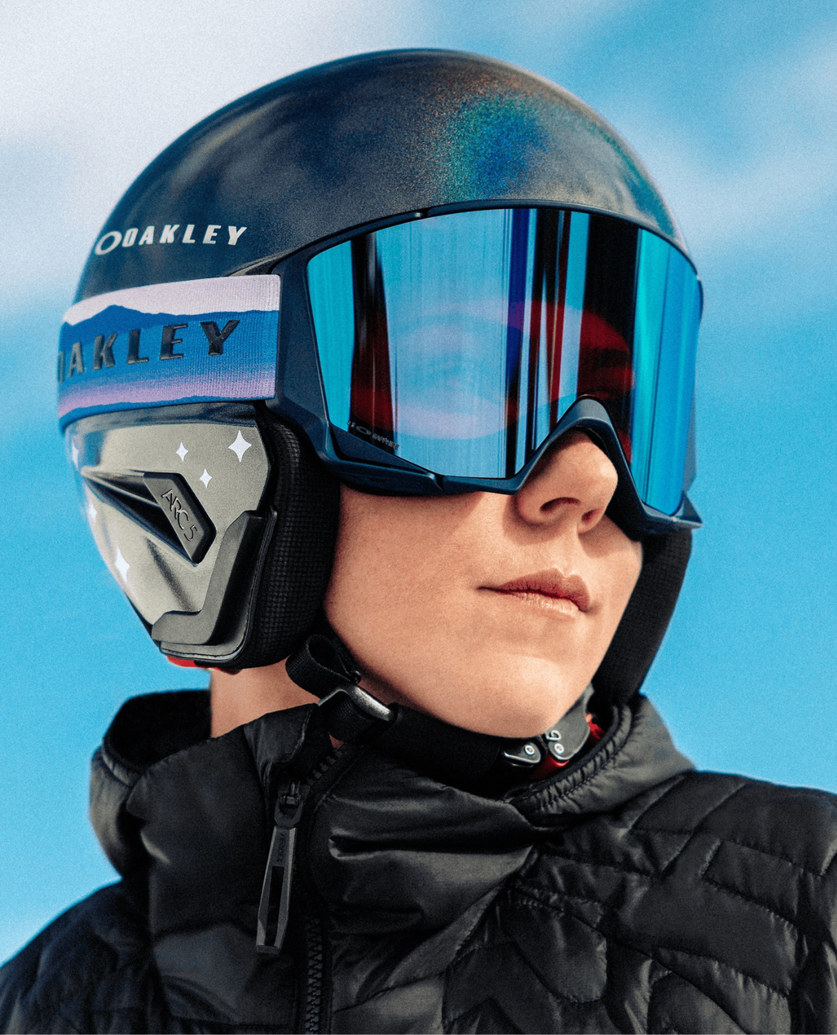 Oakley Flow Scape L - Mikeala Shiffrin Signature/ Prizm Sapphire & Prizm Iced